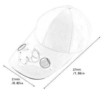 

Solar Fan Cap Cotton Twill Plain Travel Fishing Rock Climbing Play Golf Watch The Game Summer Sports Outdoor Hat