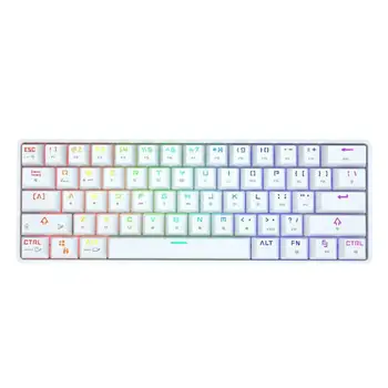 

GK61 Mechanical Gaming Keyboard 61 Keys Multi Color RGB Illuminated Backlit Wireless Keyboard