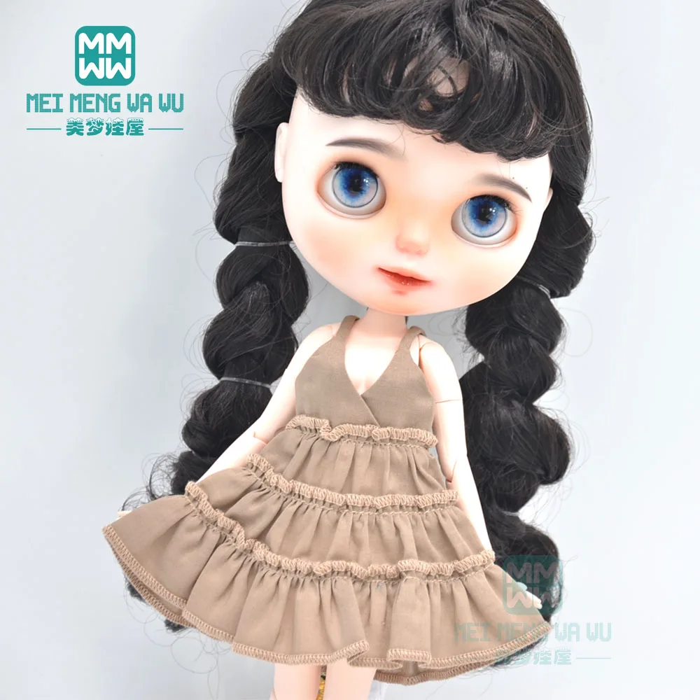 Blyth boneca roupas moda rendas vestido de