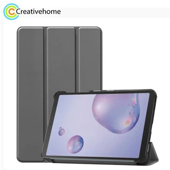 

For Galaxy Tab A 8.4 (2020) / S6 Lite 10.4 Custer Pattern Pure Color Horizontal Flip Leather Case with Three-folding Holder