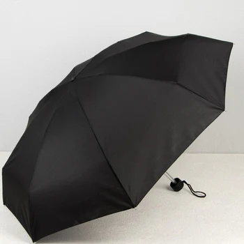 

Mini mechanical umbrella "Monochrome", 5 folds, 8 needles, R = 45 cm, black