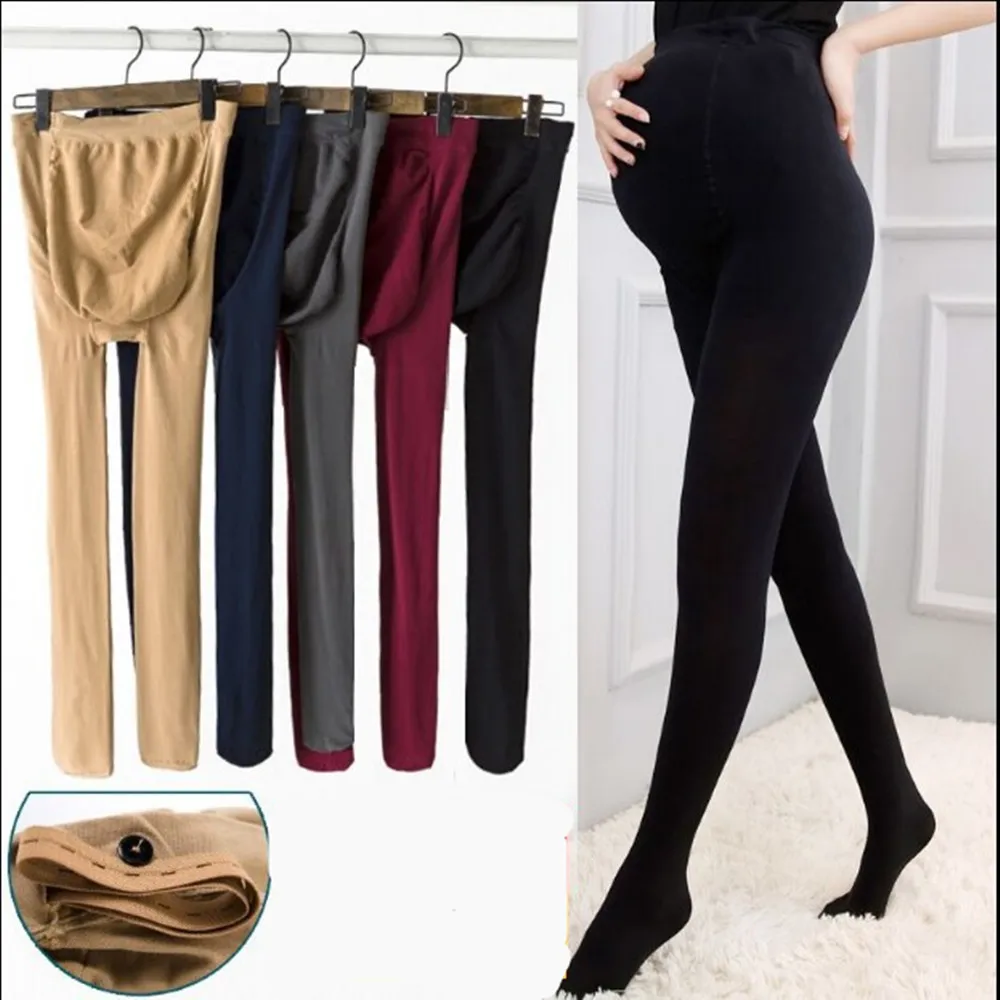

Maternity Tights Spring and Autumn Models 2018 High Stretch Pantyhose Belly Lift Socks Adjustable Maternity Leggings 320D