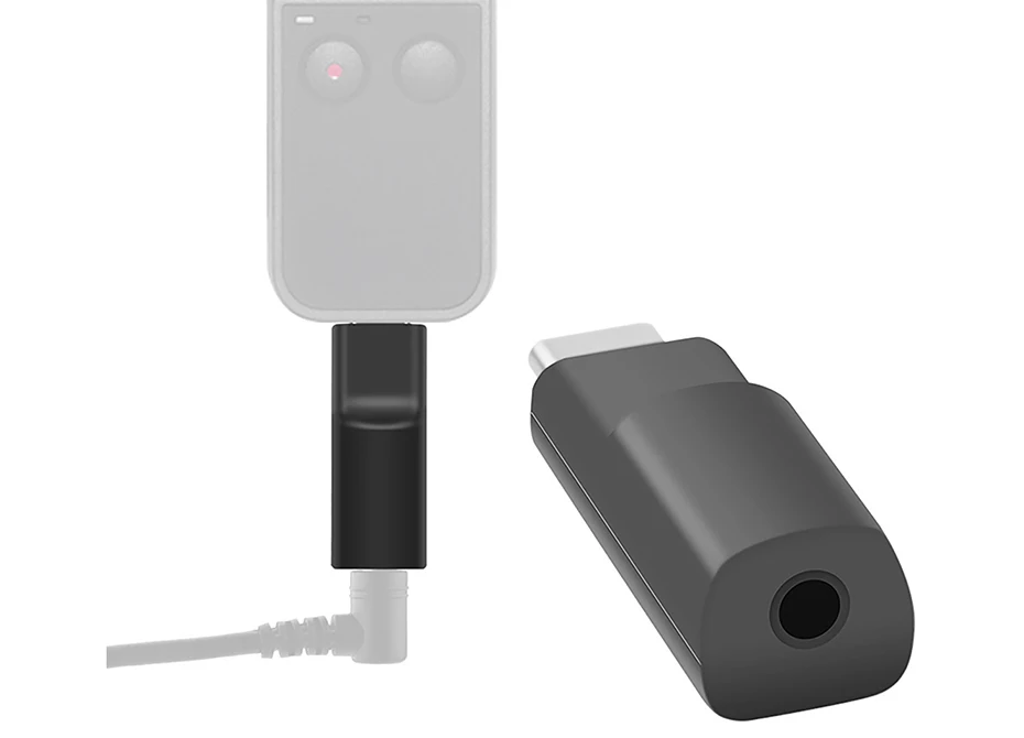 Тип-c до 3,5 мм микрофонный адаптер для DJI Osmo Карманный микрофон аудио аксессуары USB-C порт до 3,5 мм разъем