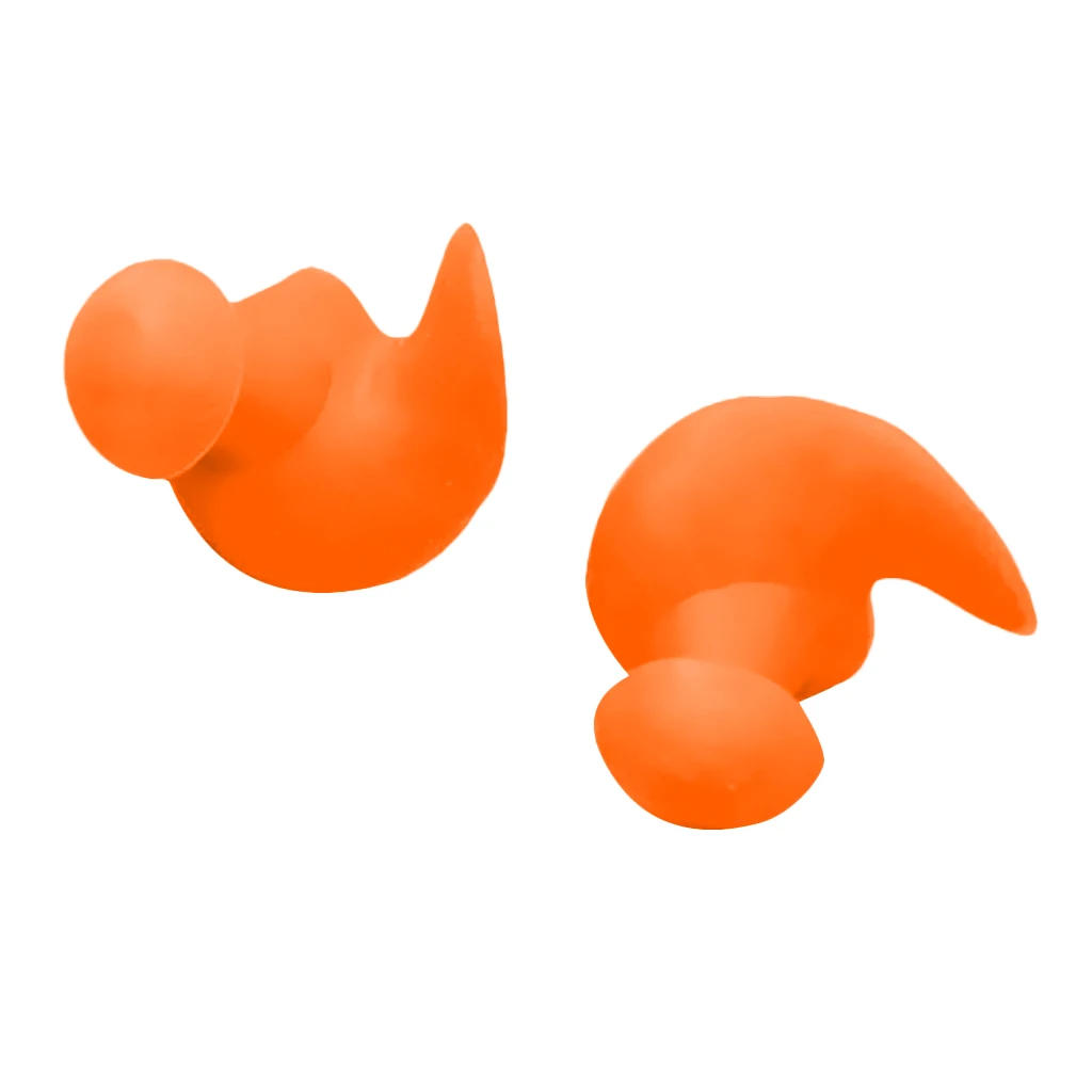 1 Pair Soft Silicone Earplugs Flexible Ear Plugs Swimming Bathing Waterproof Dust-Proof Earplugs Water Sports Diving Accessories