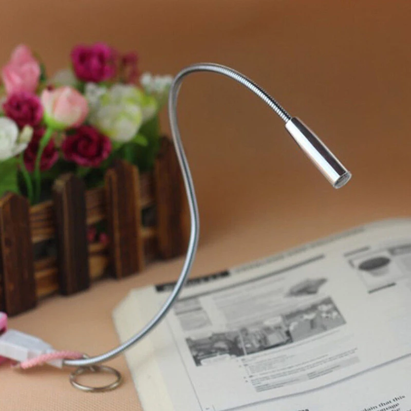 

1Pc Portable Pocket USB Keyboard Flexible Light PC Notebook Laptop LED Lamp Read