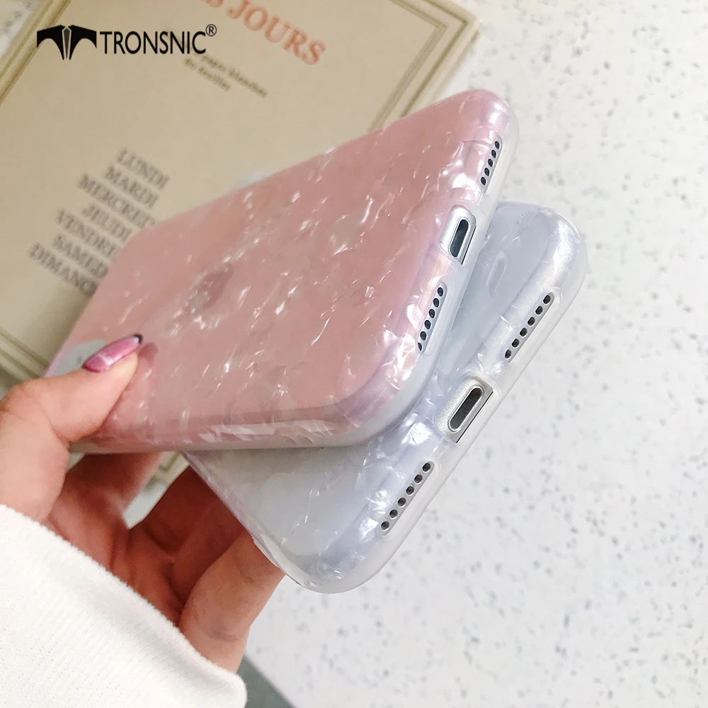 Glossy Marble Phone Case for iPhone 11 Pro Max XR XS MAX Soft