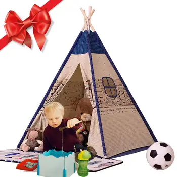

Unbleached Canvas House Tipi Tent Portable Kids Tent Indian Play Tents Children's Tents Little House Room Decoration