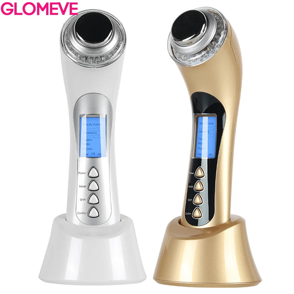 5 в 1 ультразвуковой высокочастотный светодиодный фотонный инструмент|massager