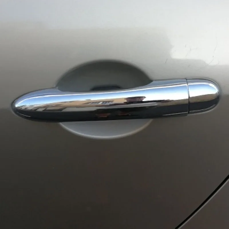 para Renault Megane ii 2 Mk2 2002 2003 2004 2005 2006 2007 2008 Abs Chrome Maçaneta Capa Guarnição 14 2003 2004 2005 2006 2007 2008 ABS