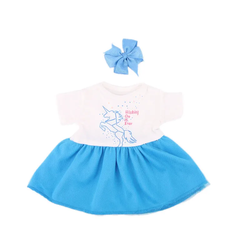 n1789 New Head Flower Even Dress Gauze Skirt Fit 18 Inch American 43cm Baby Doll Clothes Accessories Children's Best Christmas Gifts - Цвет: n1789