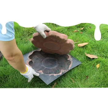 

DIY Pavement Mold Garden Path Maker Mold Concrete Stepping Stone Cement Paving Mould