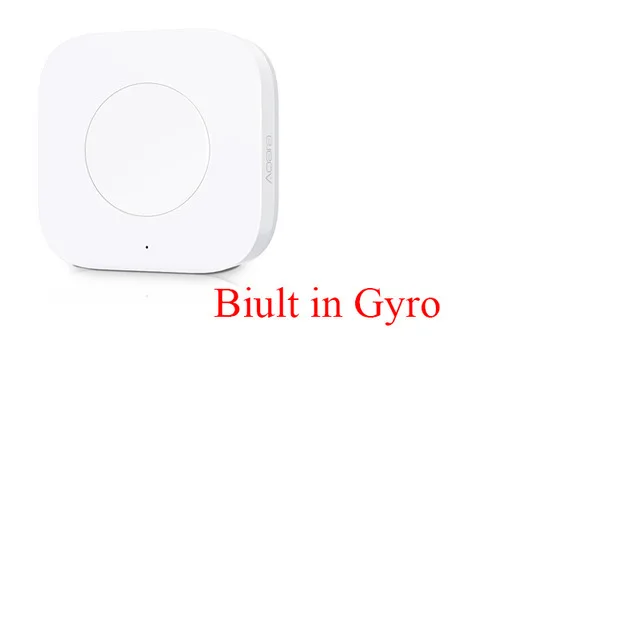 Built In Gyro 1pcs Умный беспроводной переключатель Xiaomi Mijia Aqara, умный пульт дистанционного управления с одним ключом, интеллектуальное приложение Aqara, управление приложением для домашней безопасности - Цвет: Built In Gyro 1pcs