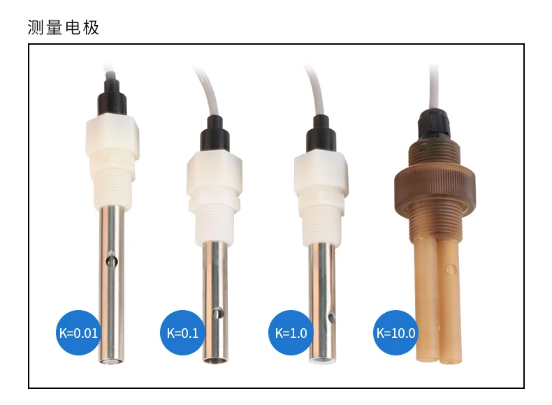 Industrial Online Conductivity Meter EC Meter Detector Pure Water Electrode TDS Meter Analysis Tester Sensor Probe
