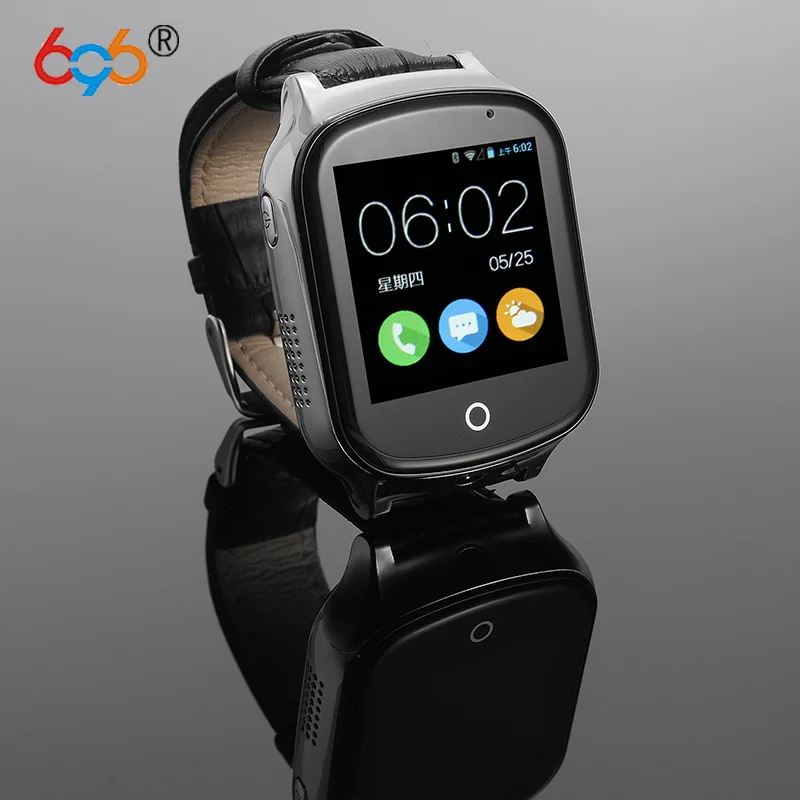 

696 A19 3G Smart GPS Tracker Watch Kids Oldman Wristwatch WIFI Locator With Camera Voice Message SOS Free APP IOS Android Phone