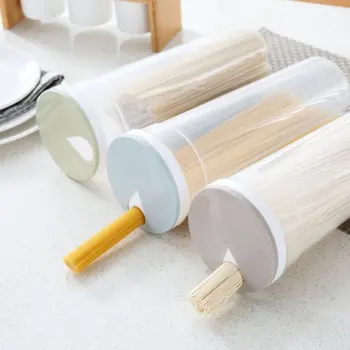 

Plastic Noodle Grain Beans Organizer Cylinder Kitchen Food Storage Box Rice Fresh-keeping Perfect Sealing Storage Bottle