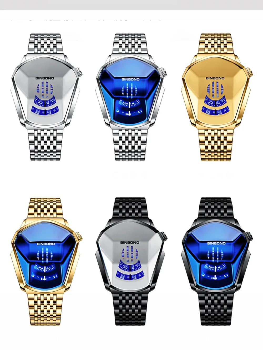 2021 New Design Top Brand Luxury Men Sport Waterproof Watch 3D Glass Quartz Watches Man Clock Wristwatch Casual Chronograph