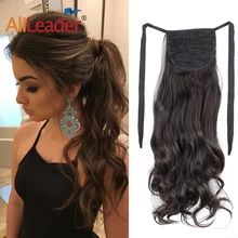 Alileader-coleteros rectos con cordón, cola de caballo sintética elegante, coleta, extensiones de pelo, resistentes al calor