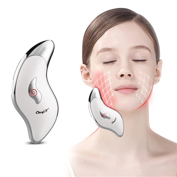

Iontophoresis Facial Slimmer LED Photon Facial Guasha Massager EMS Vibration Face Scraping Tool Anti Wrinkle Skin Tightening 31