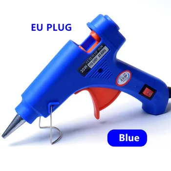 

High Temp Heater Melt A Hot Glue Gun 20W Repair Tool Mini Heat Gun EU Plug use 7mm Glue Sticks Electric Heat Temperature Tool