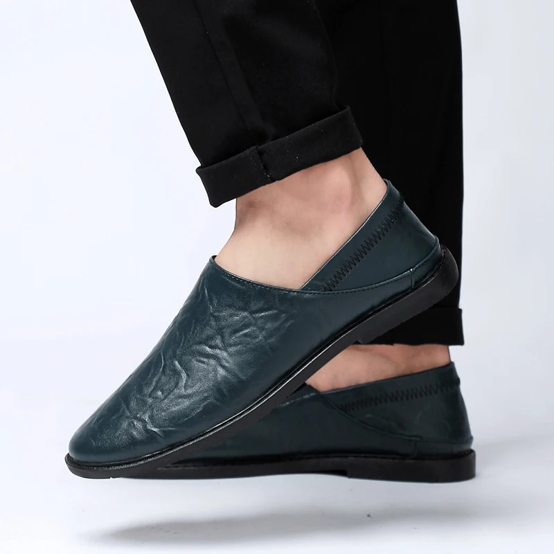 Big Size 36-55 Unisex Men Genuine Leather Comfortable Mens Loafers Luxury Breathable Male Shoes Zapato De Cuero Hombre Casual 5