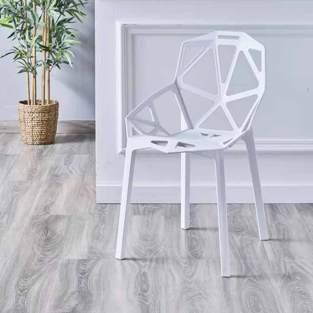 Living Room Furniture Home Chair Light Luxury Plastic Backrest Stool Desk Makeup Leisure Nordic Net Red Dining Modern Minimalist as picture