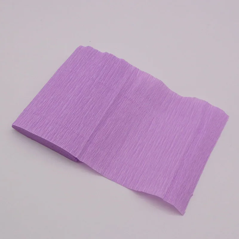 Light Purple 250*15 см Crinkled креп бумага оберточная бумага для цветов ремесло DIY Бумага стример Скрапбукинг оригами вечерние декоративная упаковка материал - Цвет: Light Purple