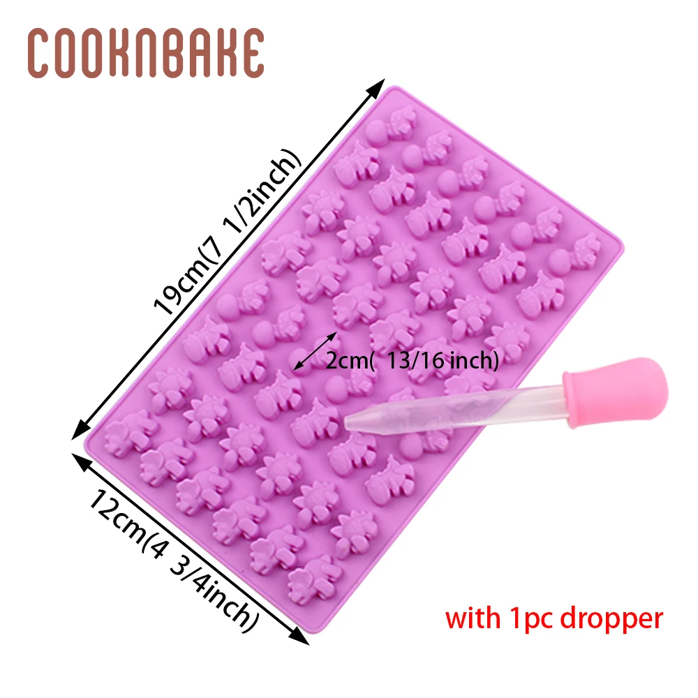 CDY-296 COOKNBAKE силиконовая форма для шоколада, конфет, динозавра, печенья, торта, кондитерских изделий, инструмент для выпечки, ледяной куб, желе, форма для украшения торта, форма - Цвет: CDY-296