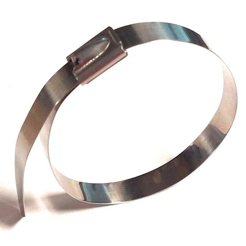 5 шт/10 шт нержавеющая сталь самоблокирующиеся Кабельные стяжки Размер: 7,9x500 мм Прочный