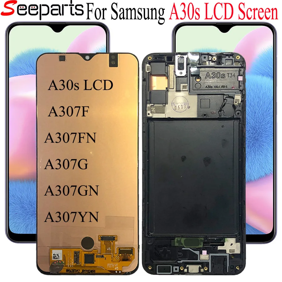 For Samsung A30S lcd Touch Screen Digitizer Assembly  For Samsung galaxy A307FDS,A307FNDS,A307GDS,A307GNDS,A307YN Display