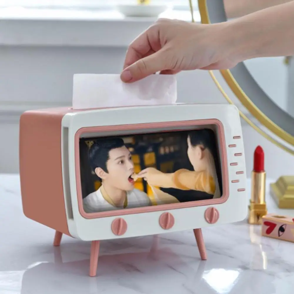 

2020 Retro Simple Style Desktop TV Tissue Box Multifunctional Drawer For Bathroom Vanity/Bedroom/Dresser/Bedside/Table Desk