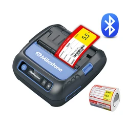 Imprimante thermique sans fil Bluetooth pour reçus, Machine 2 en 1, 3 pouces, Mini imprimante Mobile pour tickets de caisse, Android et IOS, 80mm 