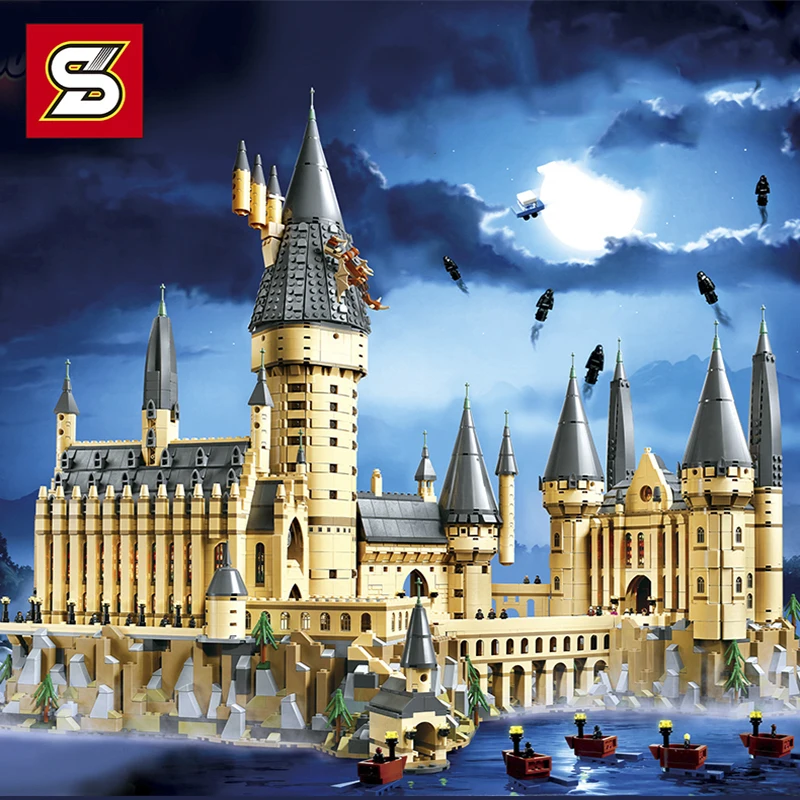 

SY-1192 6020PCS Gates potter movie Magic Castle Model Building Blocks Bricks Compatibie LegoINGLs 71043 Toys Children Gift