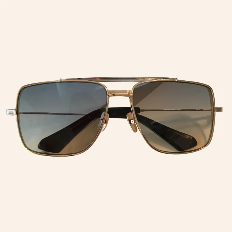 No.7 Sunglasses Высококачественные брендовые солнцезащитные очки для женщин и мужчин с модными роскошными классическими прямоугольными солнцезащитными очками UV400 - Цвет линз: No.7 Sunglasses