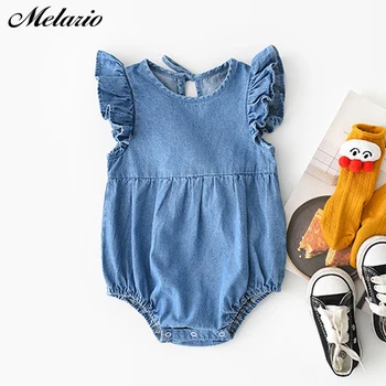 

Melario Summer Baby Girl Clothes One-piece Jumpsuits Baby Clothing Jeans Romper Infant Girl Clothes Baby Girls Outfits