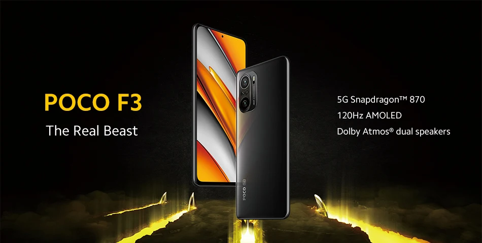 Global Version POCO F3 NFC 5G 6GB 128GB/8GB 256GB Smartphone Snapdragon 870 Octa Core 6.67"120Hz E4 AMOLED Display 48MP 33W Fas poco cellphones