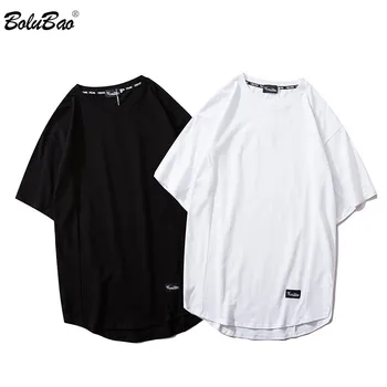 

BOLUBAO Men's Trend T Shirt Japanese Style New T-Shirt Harajuku High Quality Men Solid Color Cotton Tops Tees