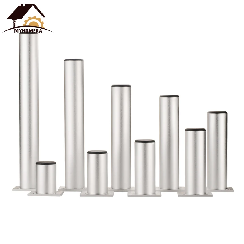 Myhomera 4Pcs/Set Furniture Feet Legs Adjustable Cabinet Sofa Leg 60/80/120/180/250mm Aluminum Cupboard Coffee Table Protec Foot