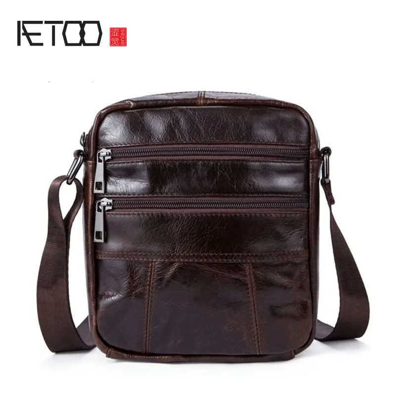 

BJYL New Messenger bag wholesale brand leather men's bag business retro men's shoulder bag packet casual men's bag