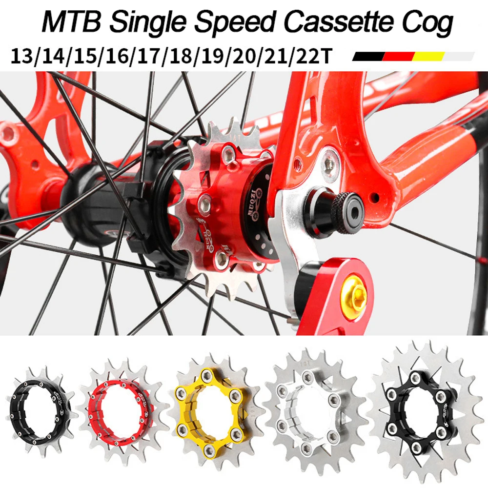 

MUQZI MTB Bike Flywheel Road Bike Single Speed Gear Cassette One Speed Cog Fixed 13T 14T 15T 16T 17T Bicycle Sprocket