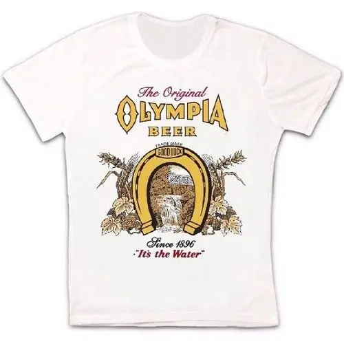 Olympia Beer It's The Water Retro Vintage Hipster Unisex T Shirt 588 | Мужская одежда