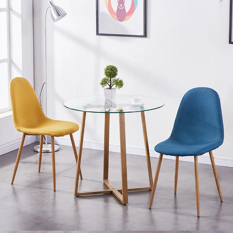 Nordic INS Solid Wood Dining Chair Restaurant Office Meeting Computer Chair Bedroom Study Learning Leisure Solid Wood Chair