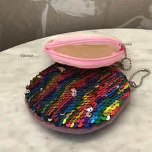 Милый плюшевый Кошелек для девочек, 2 цвета, 10 см, брелок, плюшевый Кошелек