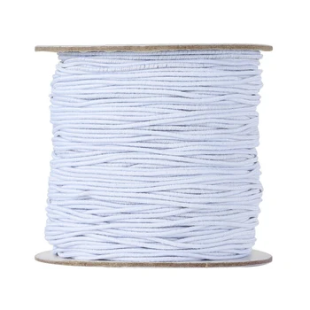 

100 meters 1mm Elastic Band Beading Elastic Stretch Cord Beads Cord String Strap Rope For Bracelet white black colorful