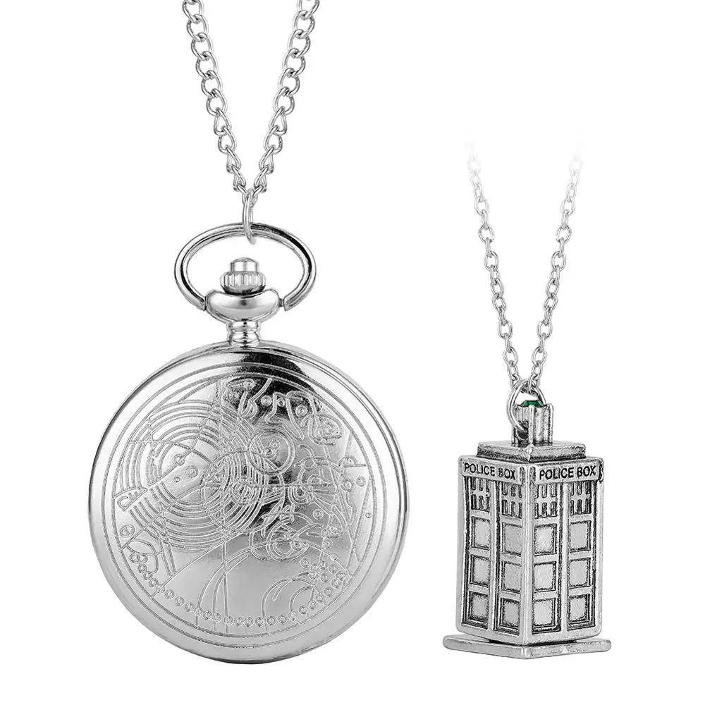 Quartz Pocket Watch Retro Bronze Necklace Analog Pendant Full Hunter Antique Vintage Chain Clocks For Men Women