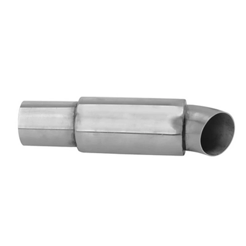 Универсальный автомобильный глушитель выхлопной трубы из нержавеющей стали 304 серебро 51 мм