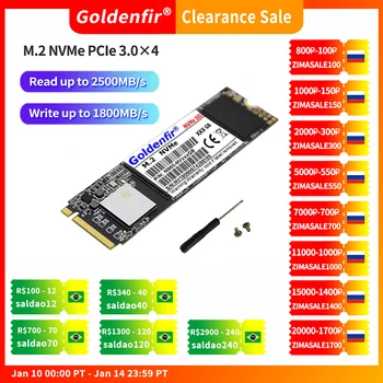 Goldenfir-Disco duro interno M.2, pieza de estado sólido para ordenador portátil y de sobremesa, 128GB, 512GB, 1TB, 256GB, SSD, 2280, M2 1