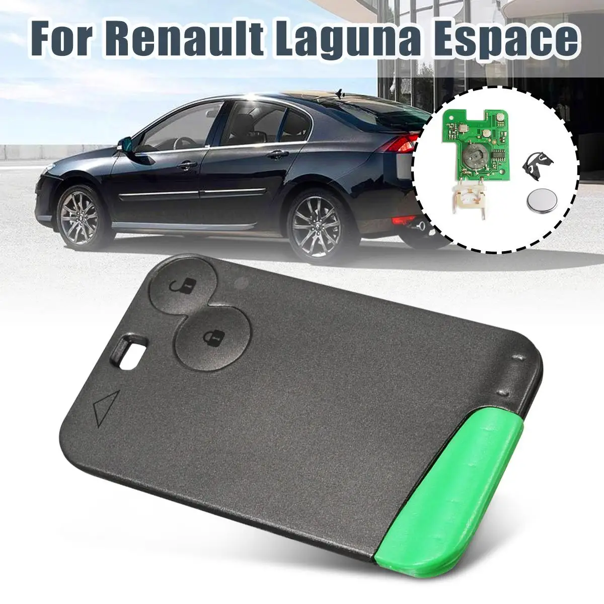2 кнопки умный дистанционный ключ PCF7947 чип 433 МГц костюм для Renault Laguna Espace смарт-карта пульт дистанционного Fob автомобильный Стайлинг w/монтажная плата