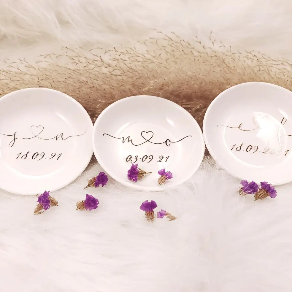 Wedding ring box personalized ring dish wedding ring holder engagement gift birthday custom wedding dish bridal show bachelorette favor