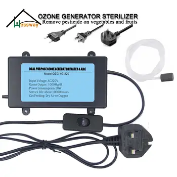 

EU/UK/US/OEM O3 Ozone Generator Sterilizer 1000MG for Water Air Sterilize Purifier Cleaner Optional Different Switch Control