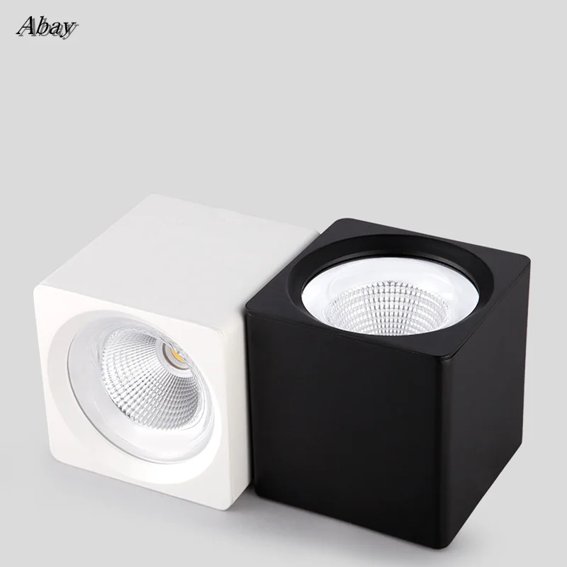 

Square Dimmable COB LED Downlights 7W 9W 12W LED Ceiling Spot lights AC85~265V LED Ceiling Lamps Warm/Cold White Indoor Lighting